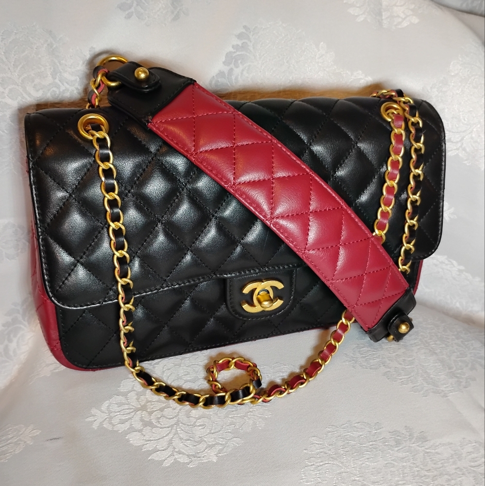 CC Logo Designer Classic Flip Shoulder Bag